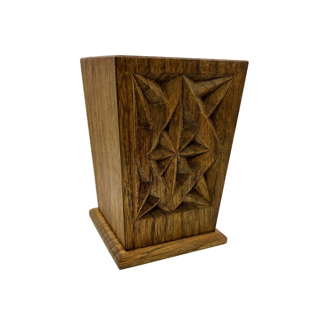 Carved Pencil Cup