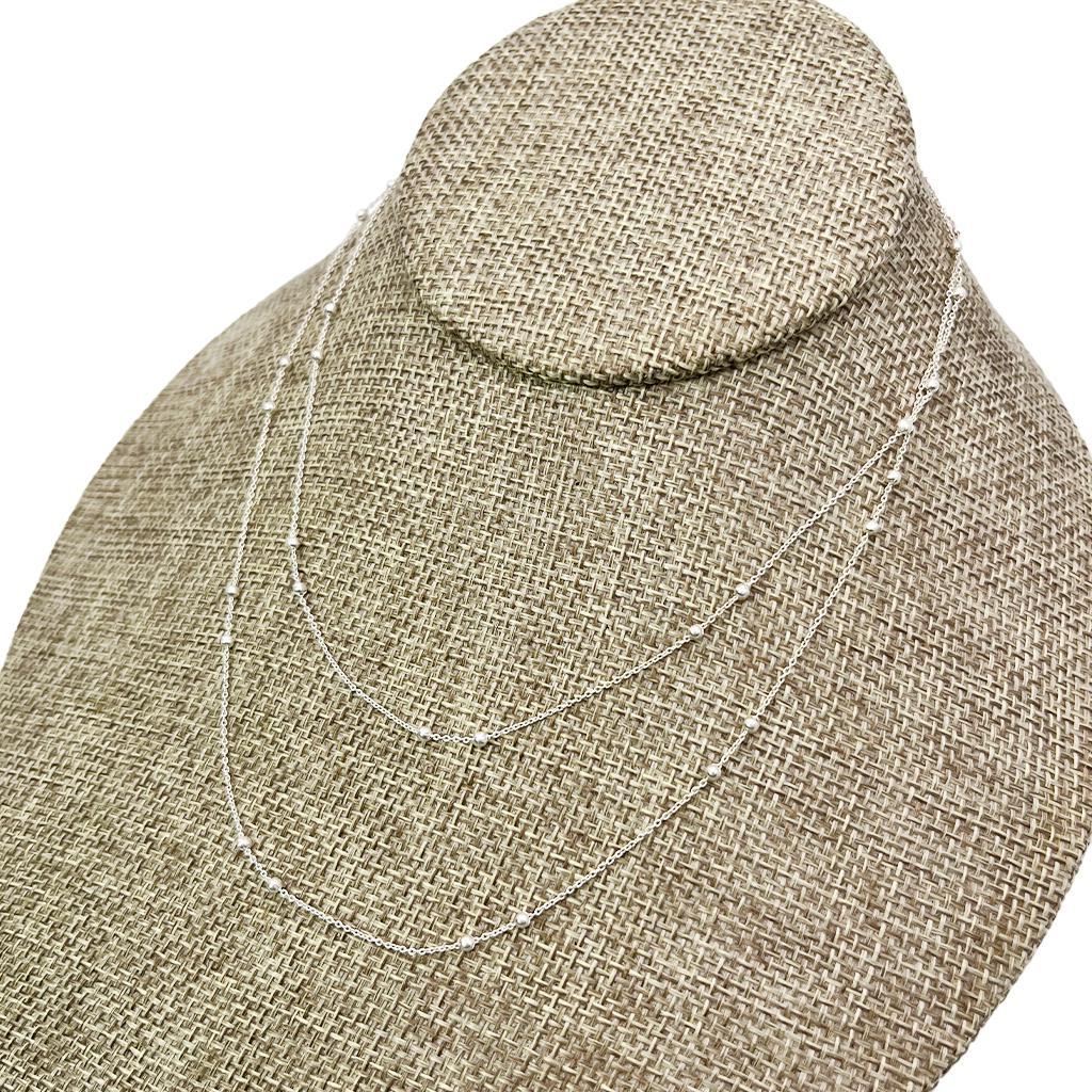Silver Satellite Chain Necklace
