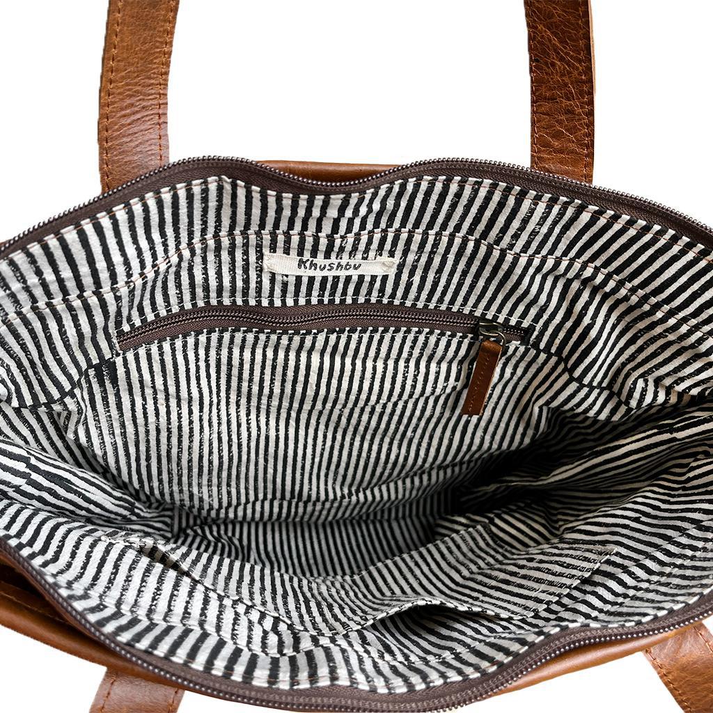 Patchwork Leather Tote - Large