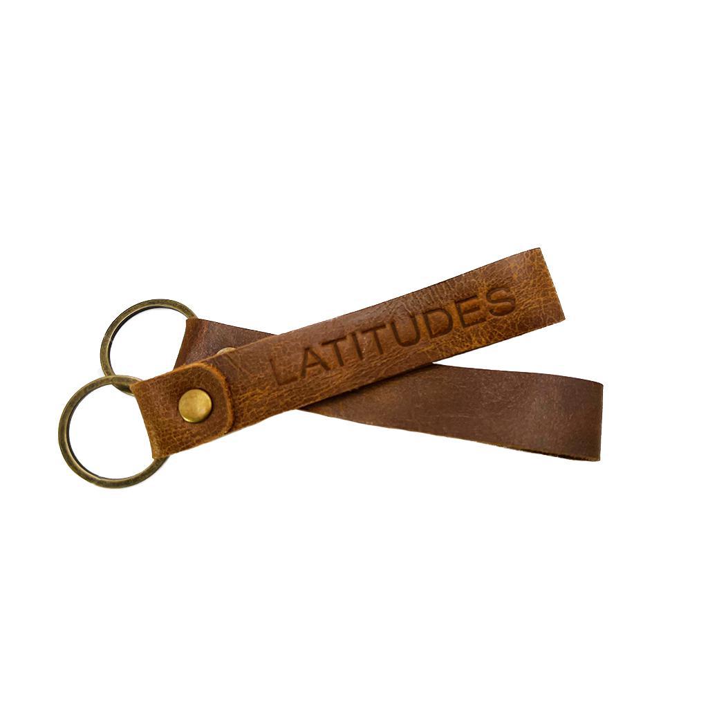 Leather Latitudes Keychain