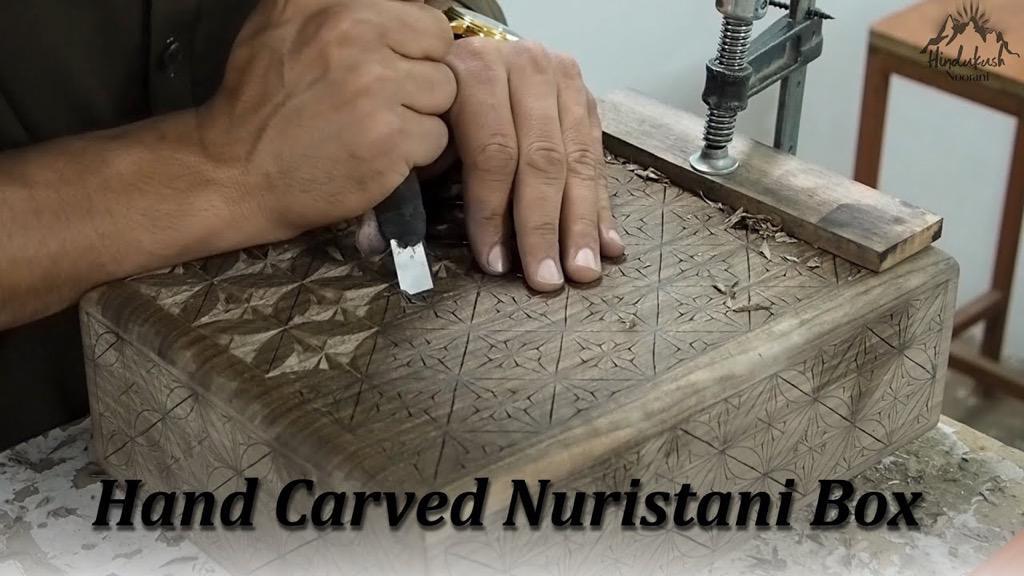 Carved Square Box - 4 in x 4 in