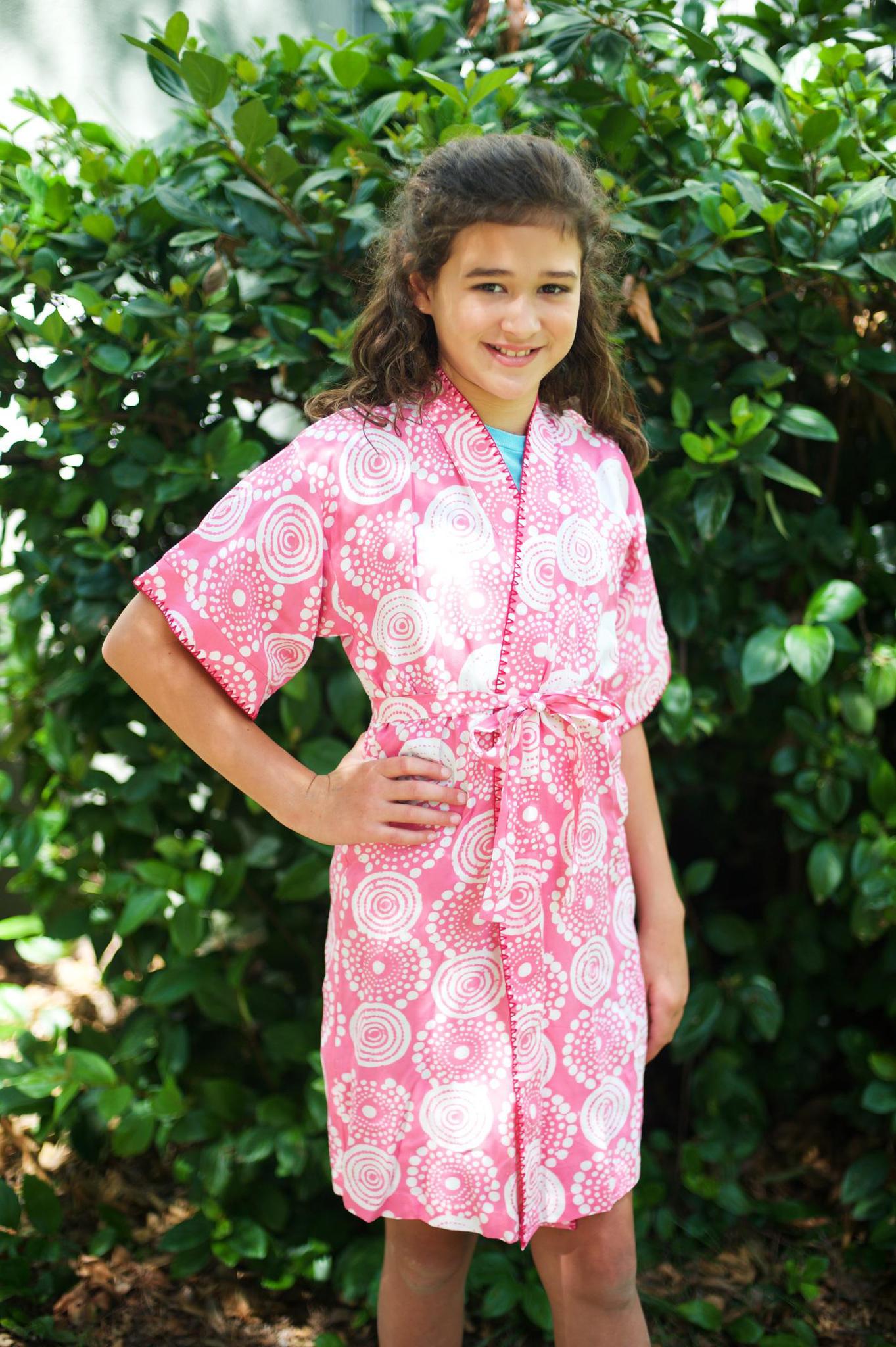 Youth Kantha Stitch Kimono Robe