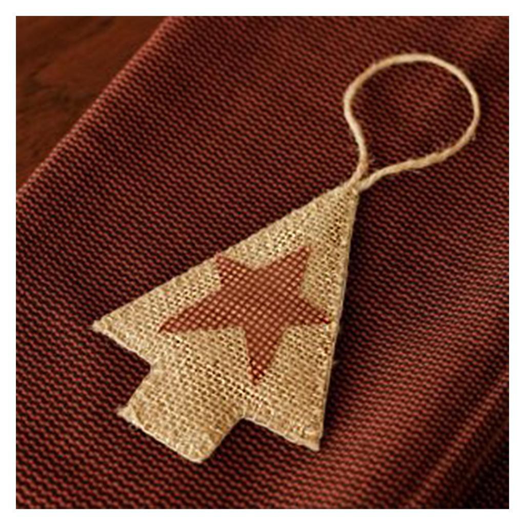 Burlap Tree Ornament