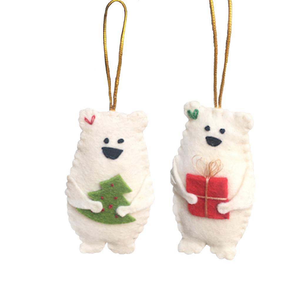 Felt Polar Bear Ornament