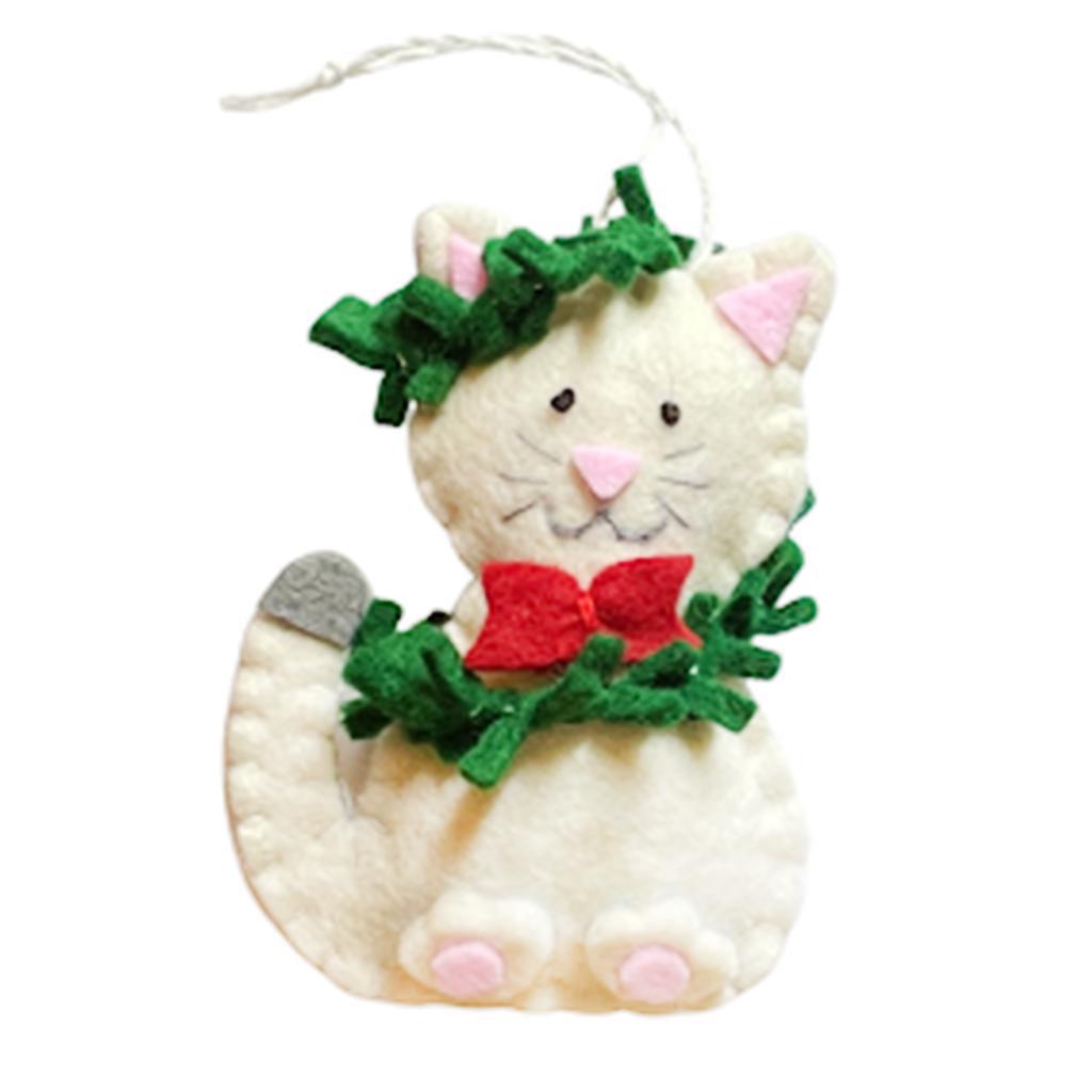 Cat with Garland Ornament