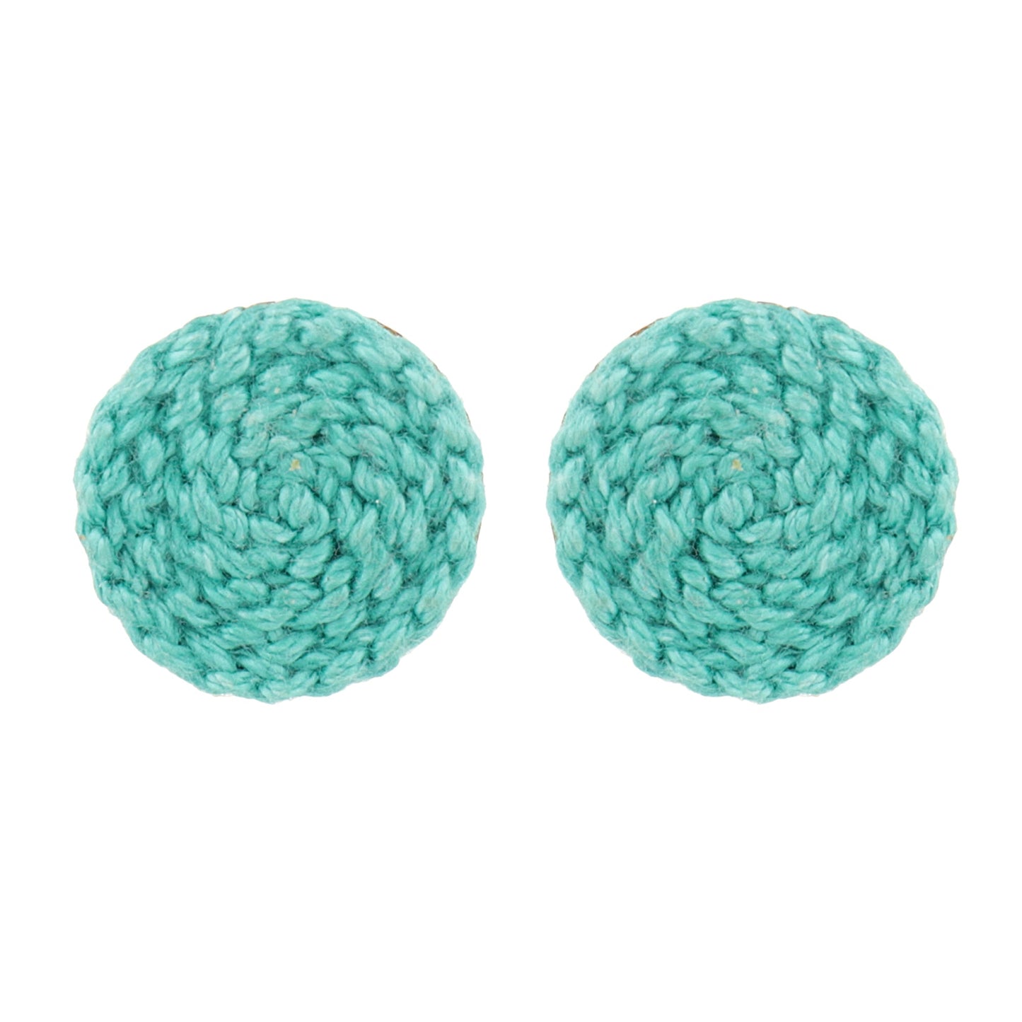 Turquoise Crochet Studs