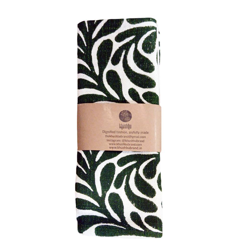 Green Leaves Tea Towel