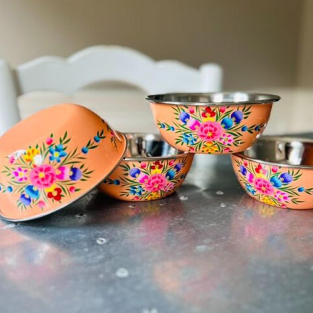 Hand Painted Steel Bowl