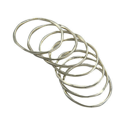 Thin Stacking Rings - Sterling Silver