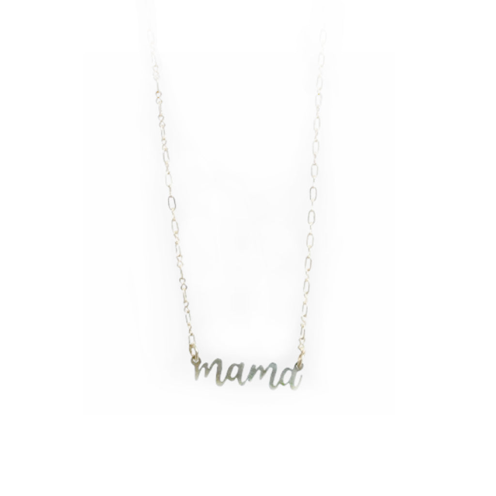 Mama Silver Necklace