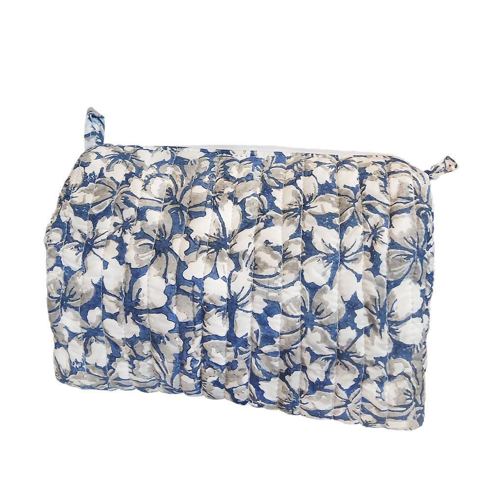 Blue Spring Fling Quilted Toiletry Pouch