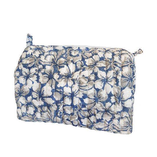 Blue Spring Fling Quilted Toiletry Pouch