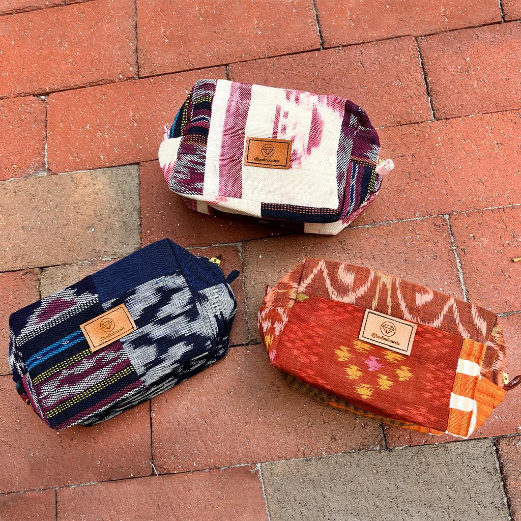 Woven Makeup Bag