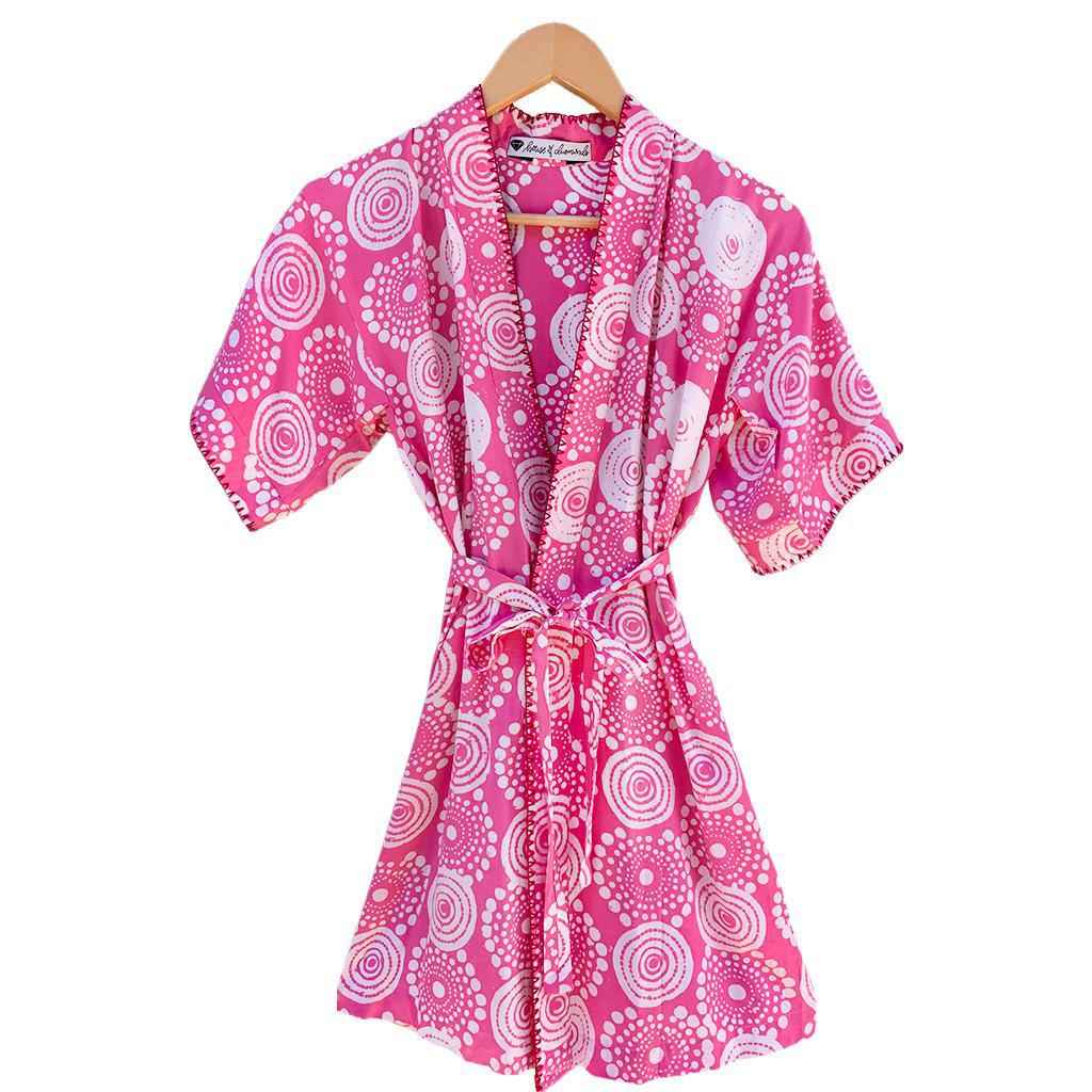 Youth Kantha Stitch Kimono Robe