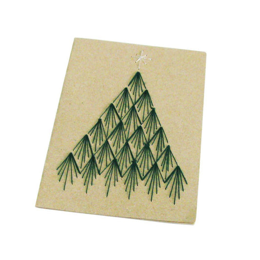 Handstitched Tree Card