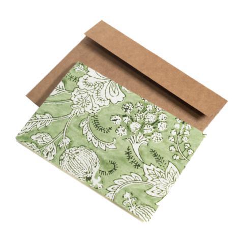 Green Floral Card