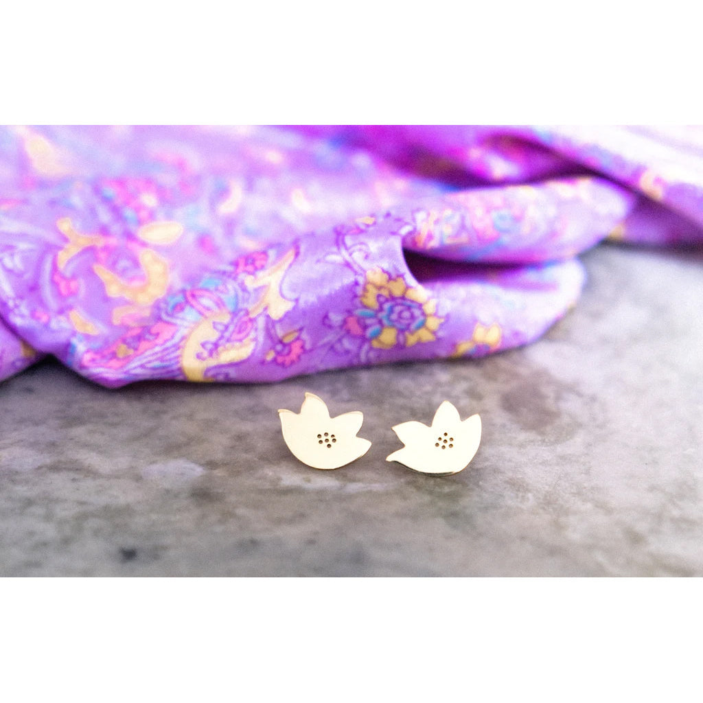 Lily Brass Earrings