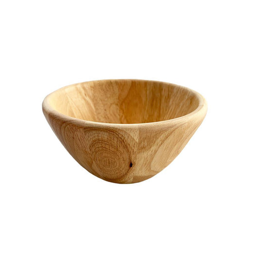 Rubber Tree Wood Bowl - 6"