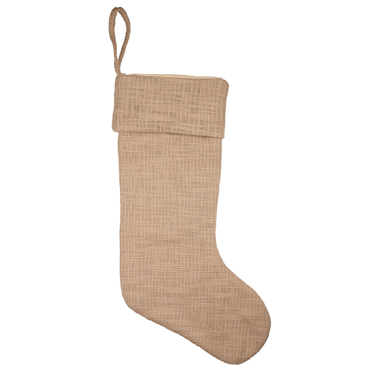 Woven Cotton Christmas Stocking