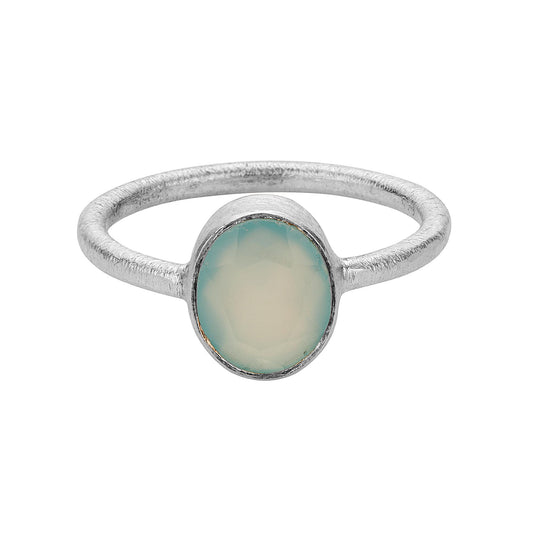 Chalcedony Oval Ring