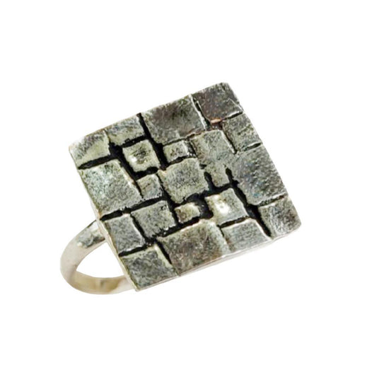 Cobblestone Silver Ring