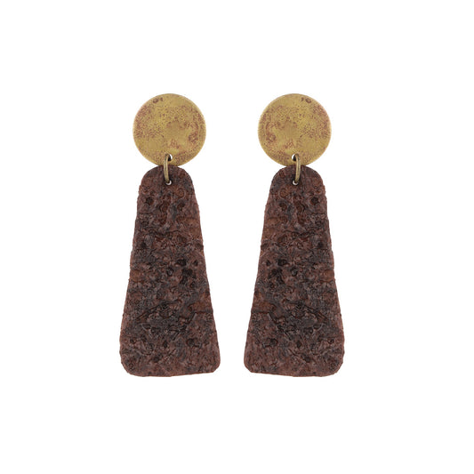 Chocolate Crinkle Earrings