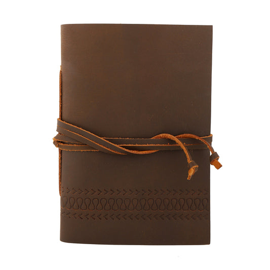 Leather Fishbone Journal