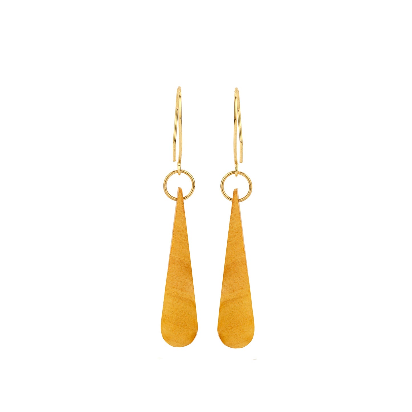 Haldu Wood & Brass Earrings