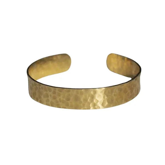 Brass Hammered Circle Bangle