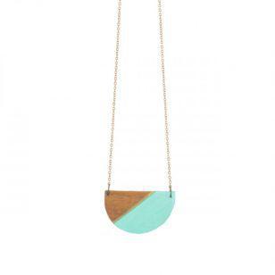 Painted Semicircle Necklace