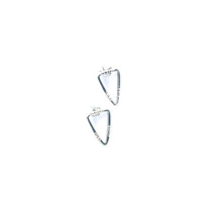 Arrowhead Triangle Earrings - Sterling