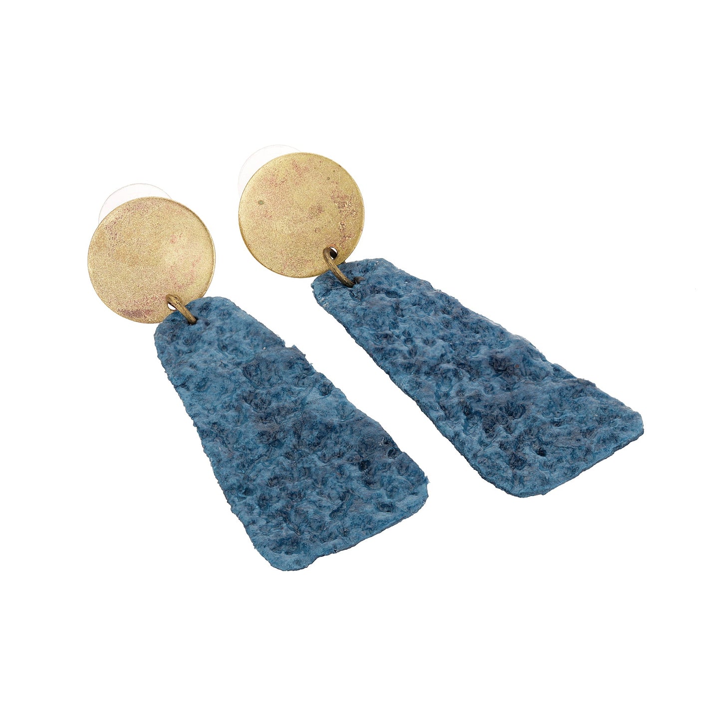 Denim Crinkle Earrings