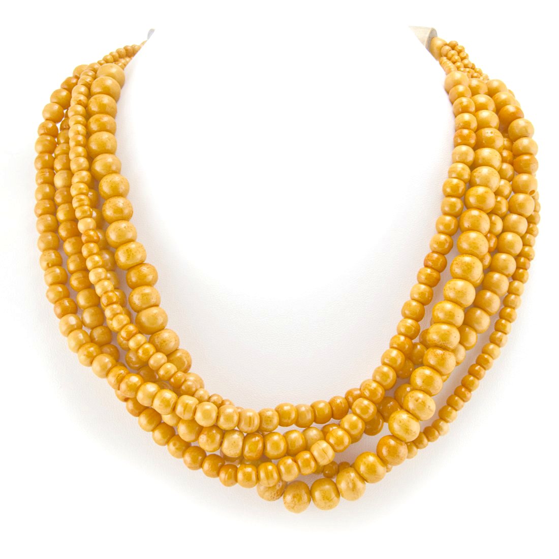 Shakti Beaded Necklace in Golden Rod