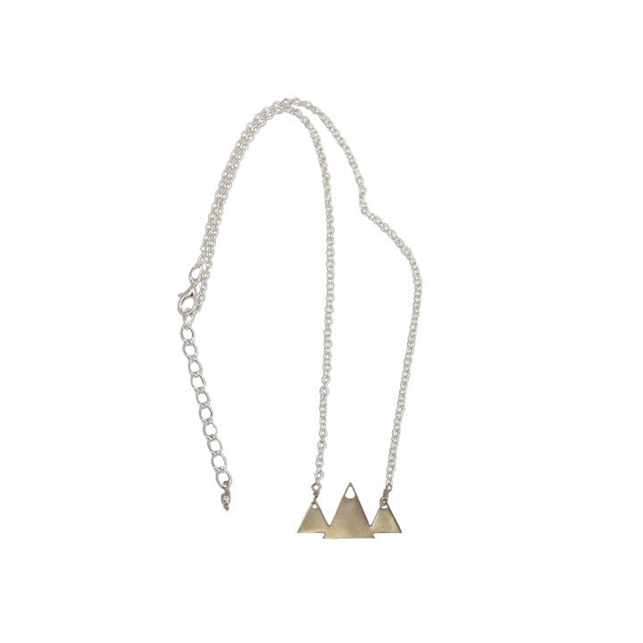 Mountain Peaks Silver Necklace