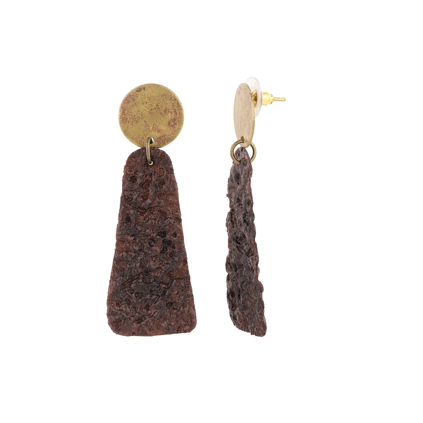 Chocolate Crinkle Earrings