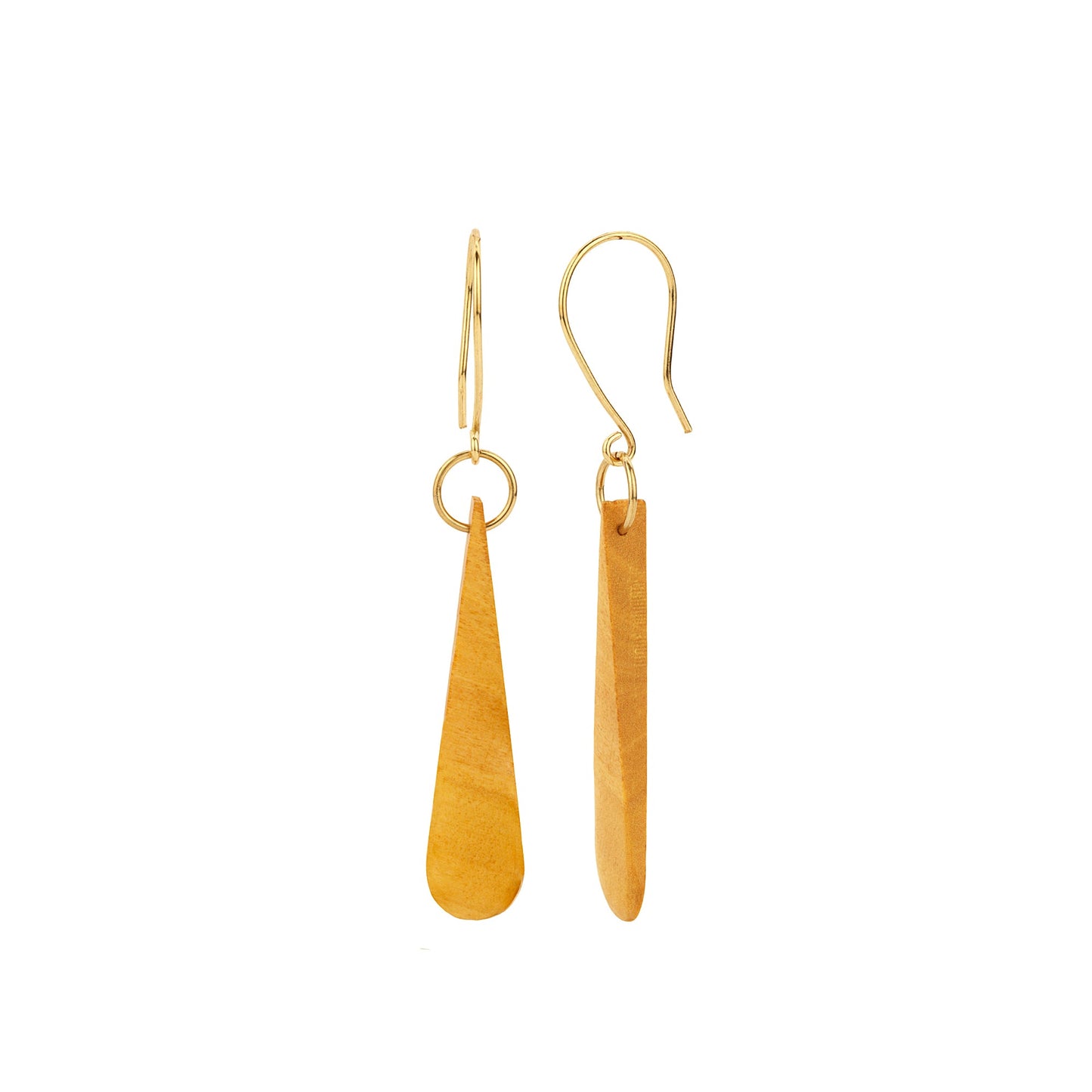 Haldu Wood & Brass Earrings