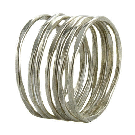 Thin Stacking Rings - Sterling Silver