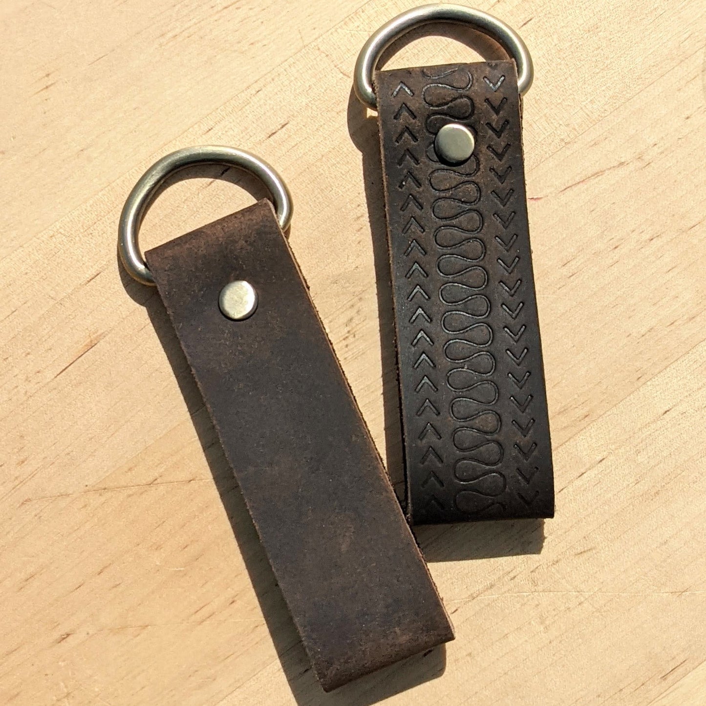 Plain Leather Keyfob