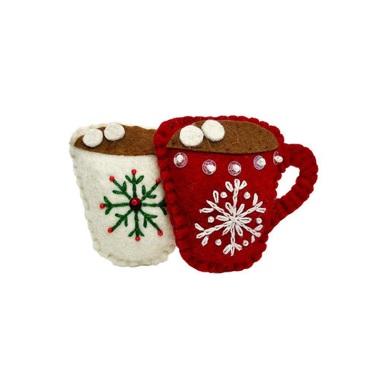 Felt Hot Cocoa Ornament