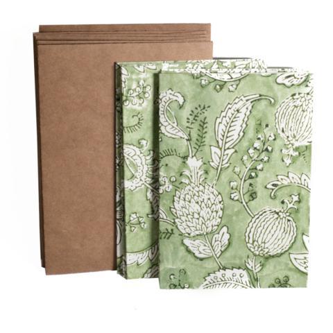 Green Floral Card Set