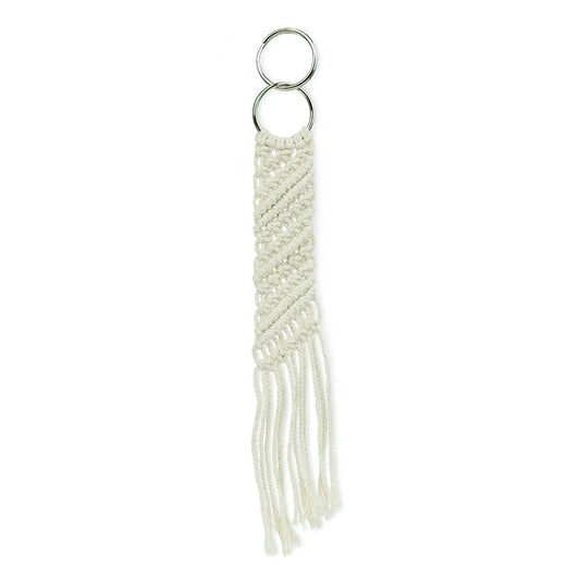 Macrame Diagonal Keychain