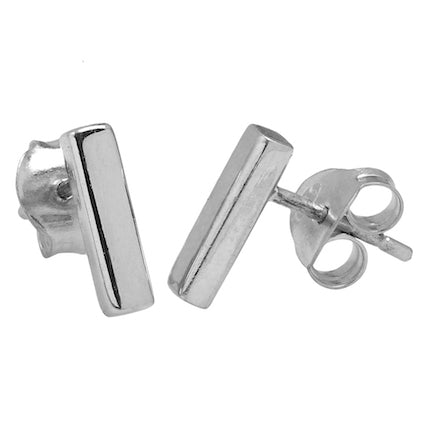 Sterling Silver Bar Earrings