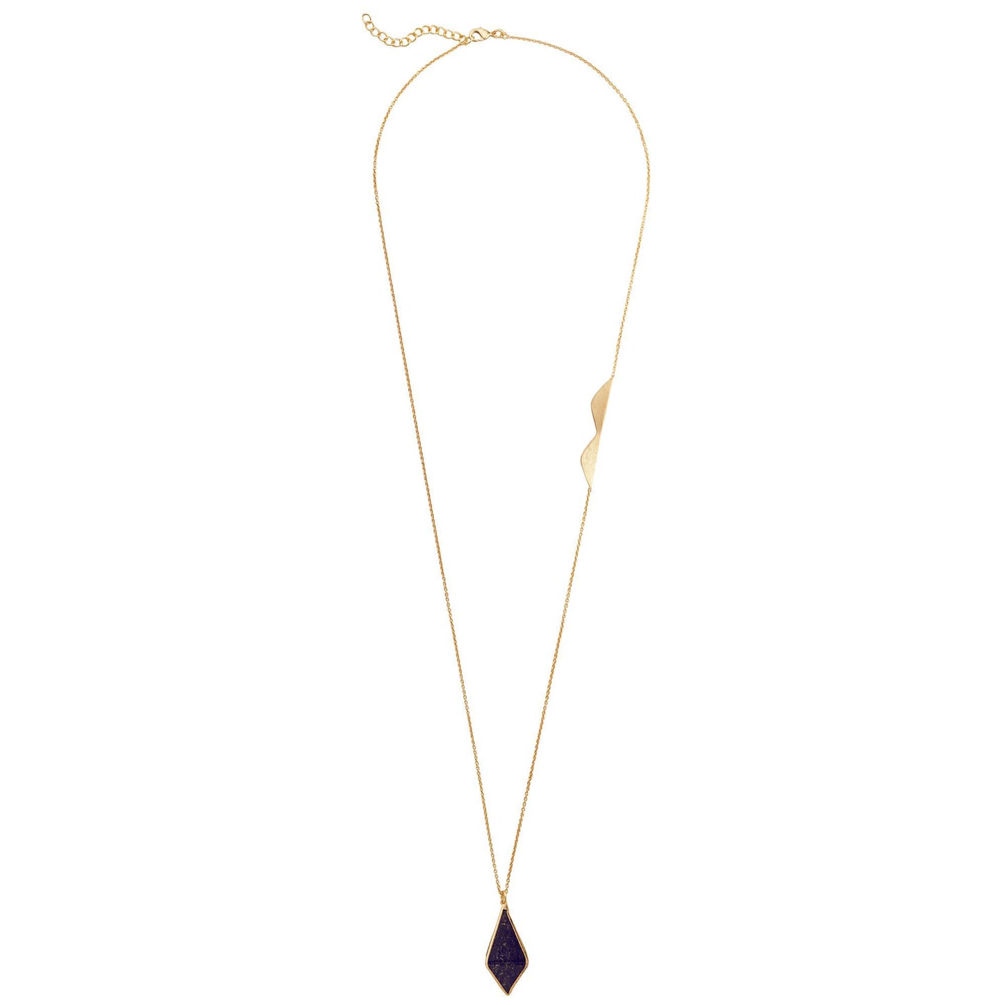 Lapis Lazuli Double Pyramid Necklace