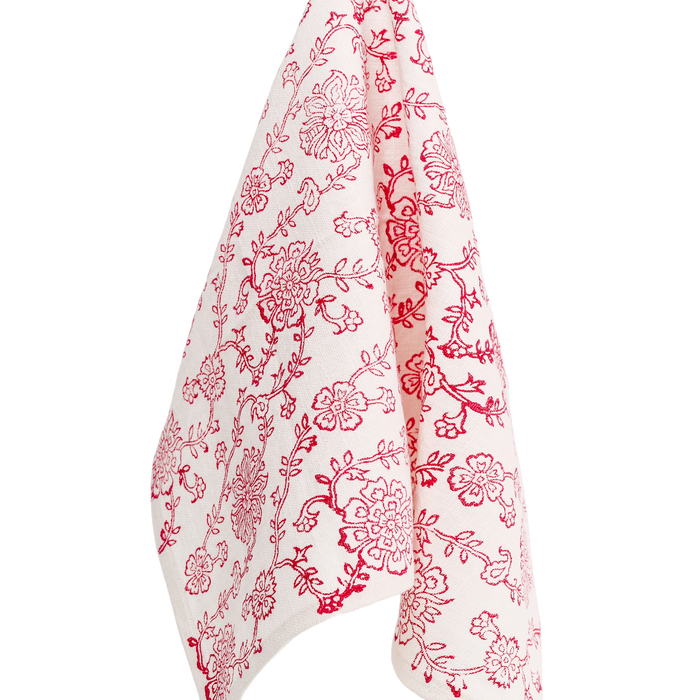 Red Gulbahar Tea Towel