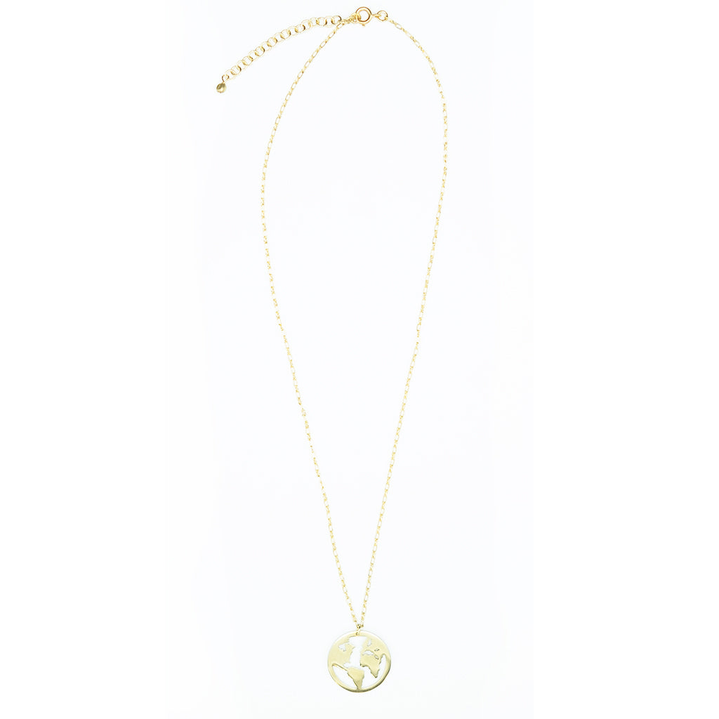 Globe Brass Necklace