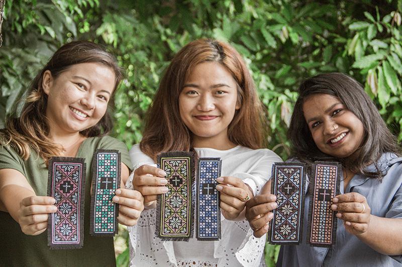 Hmong Stitched Bookmark