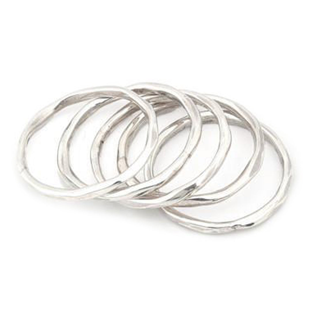 Thick Stacking Rings - Sterling Silver