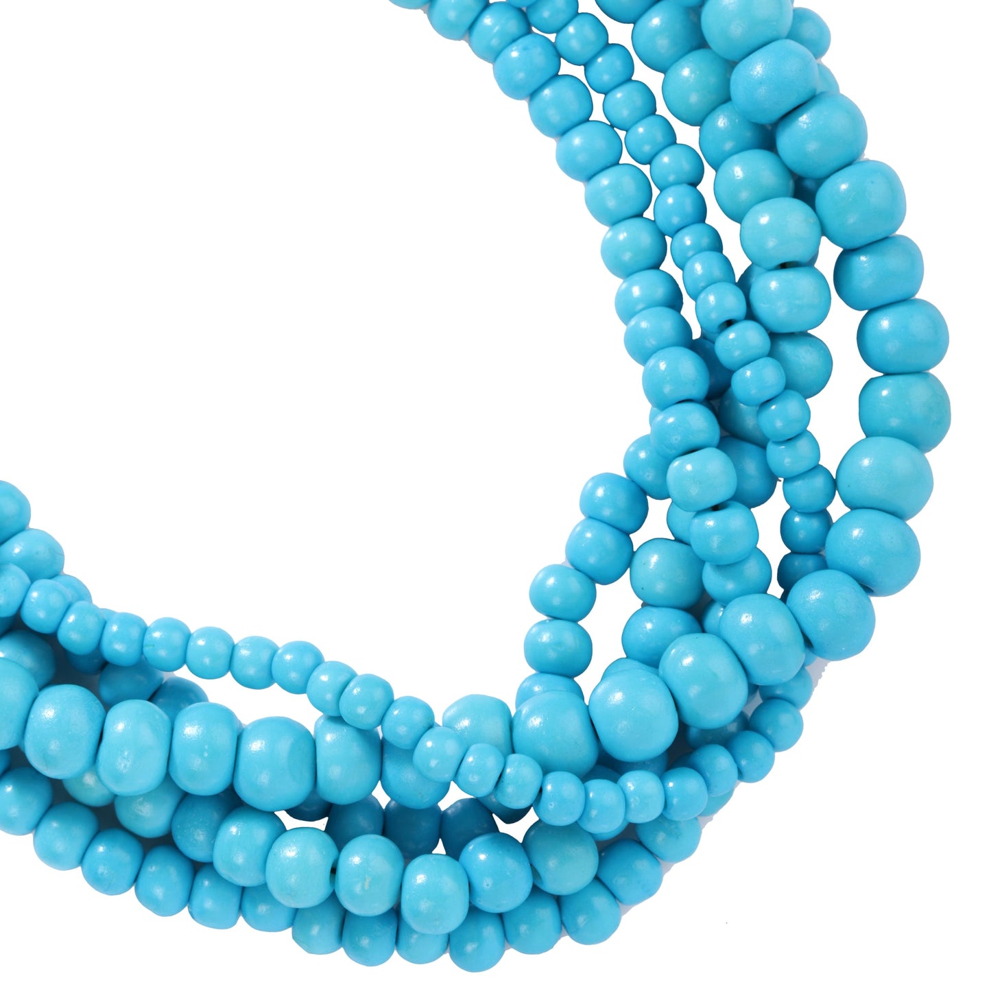 Shakti Beaded Necklace in Blue