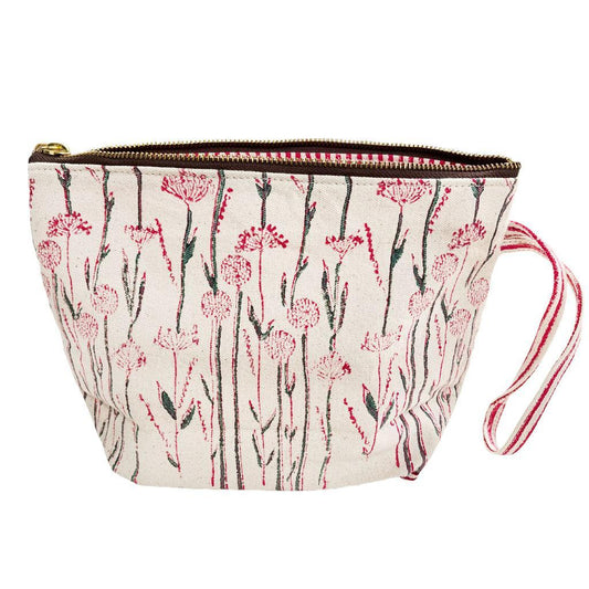 Canvas Toiletry Pouch - Khushbu Flower