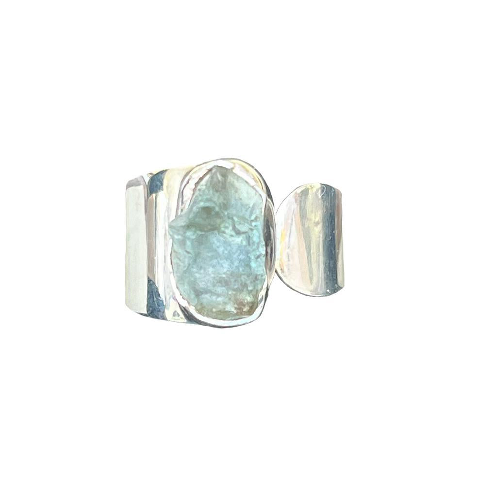 Raw Aquamarine Ring